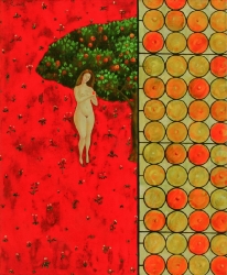 Eve-II, 2012, tempera on gesso on panel, 48 x 40 cm